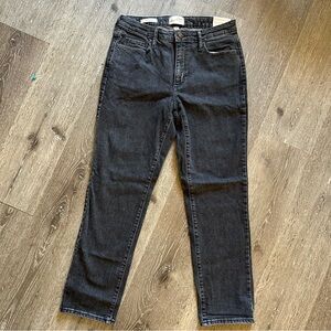 NWT 6 / 28R Universal Thread High Rise Straight Vintage Stretch Gray Denim Jeans